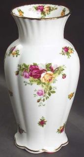 Royal Albert Old Country Roses 9 Montrose Vase, Fine China Dinnerware   Montros