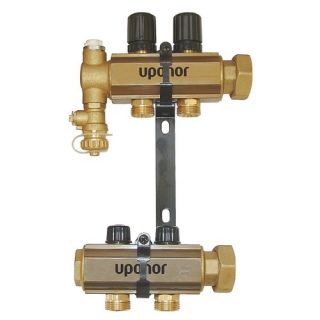 Uponor Wirsbo A2610200 TruFLOW Classic Manifold Assembly with B amp; I Valves Radiant Heating amp; Cooling, 2Loop
