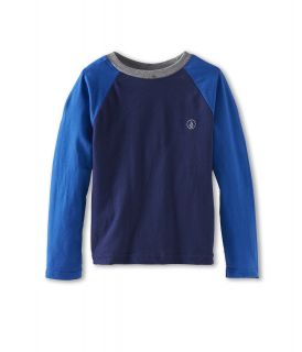 Volcom Kids Spring Peaks L/S Raglan Boys T Shirt (Blue)