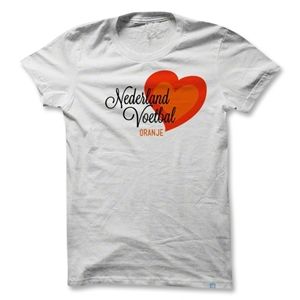 Objectivo Womens Holland Heart Soccer T Shirt (White)