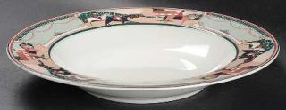 Mikasa Hunt, The Large Rim Soup Bowl, Fine China Dinnerware   Maxima Line, Horse