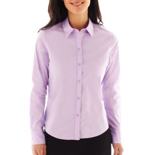LIZ CLAIBORNE Long Sleeve Shirt, Shy Lavender