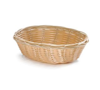 Tablecraft Handwoven Basket, 7 x 5 x 2 in, Polypropylene Cord, Oval