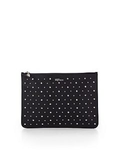 Alexander McQueen Studded Leather Pouch   Black