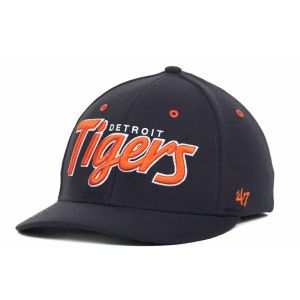Detroit Tigers 47 Brand MLB Retro Script Stretch Cap