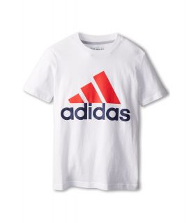 adidas Kids Adi Logo Boys T Shirt (White)