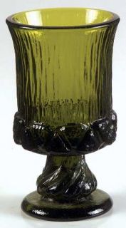 Fostoria Sorrento Green Wine Glass   Stem #2832, Green,  Heavy Pressed