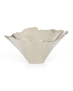 Nickel Plated Aluminum Cone Serving Bowl
