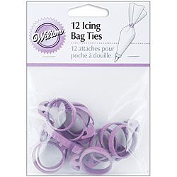 Purple Icing Bag Ties (pack Of 12)