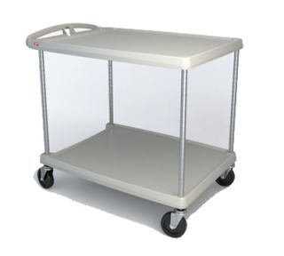 Metro Utility Cart   2 Shelf, Open Base, 300 lb Capacity, Gray