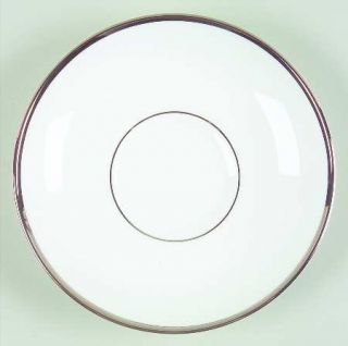 Wedgwood Carlyn Saucer for Leigh Shape Footed Cup, Fine China Dinnerware   White