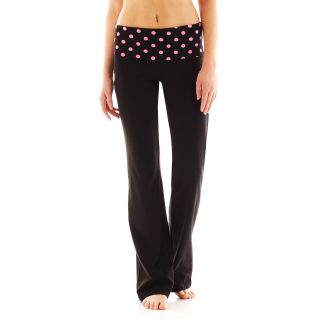 Flirtitude Yoga Pants, Black, Womens