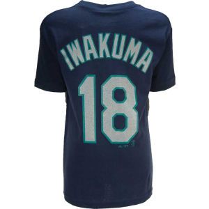 Seattle Mariners Hisashi Iwakuma Majestic MLB Youth Player Tee
