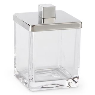 LIZ CLAIBORNE Fairmont Covered Jar, Clear