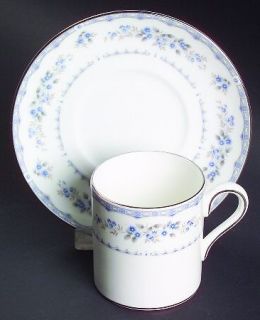 Wedgwood Gardenia Bond Shape Demitasse Cup and Saucer Set, Fine China Dinnerware
