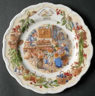 Royal Doulton Brambly Hedge 2003 Collector Plate, Fine China Dinnerware   Differ