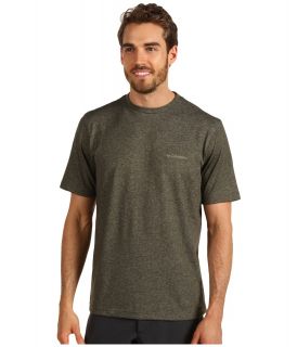 Columbia Thistletown Park Crew Mens Short Sleeve Pullover (Olive)