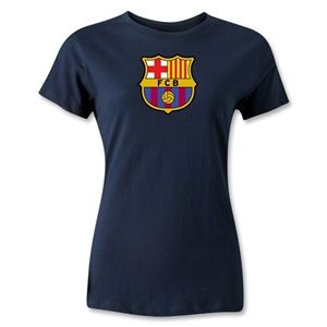 hidden Barcelona Womens T Shirt (Navy)