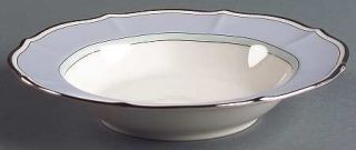 Noritake Centura Blue Rim Soup Bowl, Fine China Dinnerware   Imperial Baroque, B