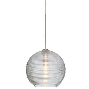 Besa Lighting BEL 1XP 461500 SN Kristall 6 1 Light Pendant