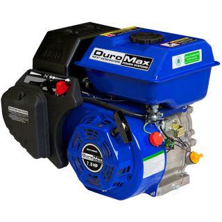 Duromax 7 horsepower Recoil Start Gasoline Engine (0.75 inches in diameter, 2.375 inches long, 3/16 inch Kw, shaft end drilled and tapped with 5/16 inch 24 UNFDimensions 14.25 inches long x 12.3 inches wide x 13.2 inches high )