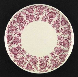 Syracuse Mayflower Red Dinner Plate, Fine China Dinnerware   Carefree Line, Red