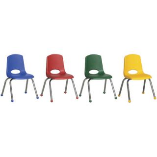 ECR4Kids Armless Classroom Stacking Chair ELR 15141 AS / ELR 15141 ASG Foot T