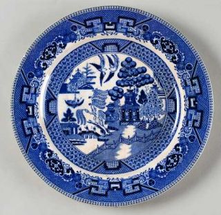 Buffalo Pottery Blue Willow (Non Restaurant,No Trim) Salad Plate, Fine China Din