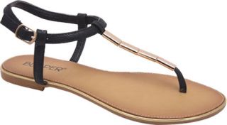 Womens L & C Rincon 03   Black Thong Sandals