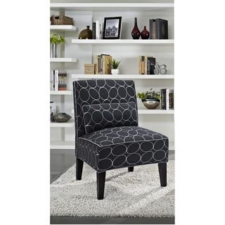 Cambria Circular Pattern Upholstered Slipper Chair