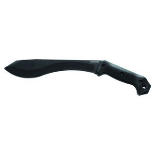Ka bar Becker Machax Fixed Blade Knife Bk4 (BlackBlade materials 1095 Cro VanHandle materials GrivoryBlade length 9.375 inchesHandle length 5.3125Overall length 14.6875Blade thickness 0.188Weight 0.95 poundsBefore purchasing this product, please fami