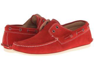 John Varvatos Schooner Boat Mens Slip on Shoes (Red)