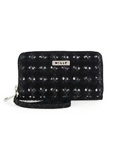 MILLY Bowery Smartphone Wristlet   Black