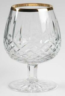 Wedgwood Royal Gold Brandy Glass   Clear, Vertical&Criss Cross Cuts