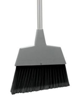 Update International Angle Broom   Gray/Black