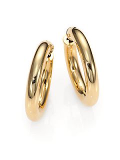 Roberto Coin 18K Yellow Gold Hoop Earrings/1   Gold