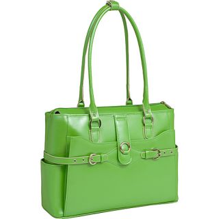 W Series Willow Springs Leather Ladies Briefcase Green   McKlein US