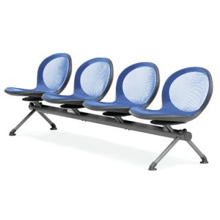 OFM Net Series Four Chair Beam Seating NB 4 Color Marine