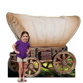 Western Pioneer Wagon Standee