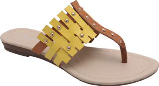 Womens L & C Jimmy 01   Camel/Yellow Two Tone Shoes
