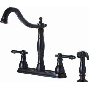 Premier Faucets 110701 Charlestown Two Handle Kitchen Faucet with Matching Side