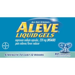 Aleve Naproxen Liquid Gels   80 Count