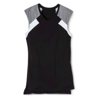 Mossimo Womens Colorblock Muscle Tee   Black S