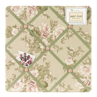 Sweet Jojo Designs Baby Annabel Fabric Bulletin Board (CottonDimensions 14 inches high x 14 inches wide)