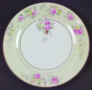Heinrich   H&C Palace Dinner Plate, Fine China Dinnerware   Pink/White/Yellow Ro