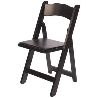 Black Wood Folding Chairs (pack Of 4)