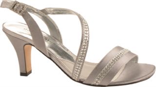 Womens David Tate Brilliant   Silver Satin Ornamented Shoes