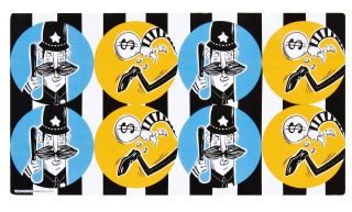 Cops and Robbers Party Large Lollipop Sticker Sheet