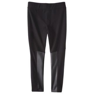 Pure Energy Womens Plus Size Ponte with Detail Pant   Black 2X