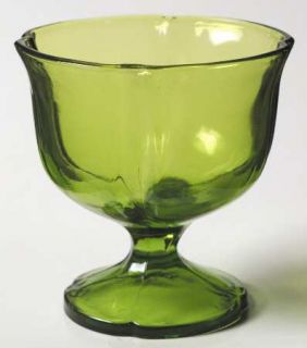 Mitani Mix1 Green Champagne/Tall Sherbet   Green, Tulip Shape Bowl,Multisided Li